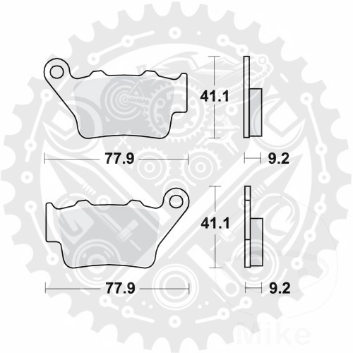 Husqvarna WR 360 1995-2000 TRW Sintered Rear Brake Pads SH