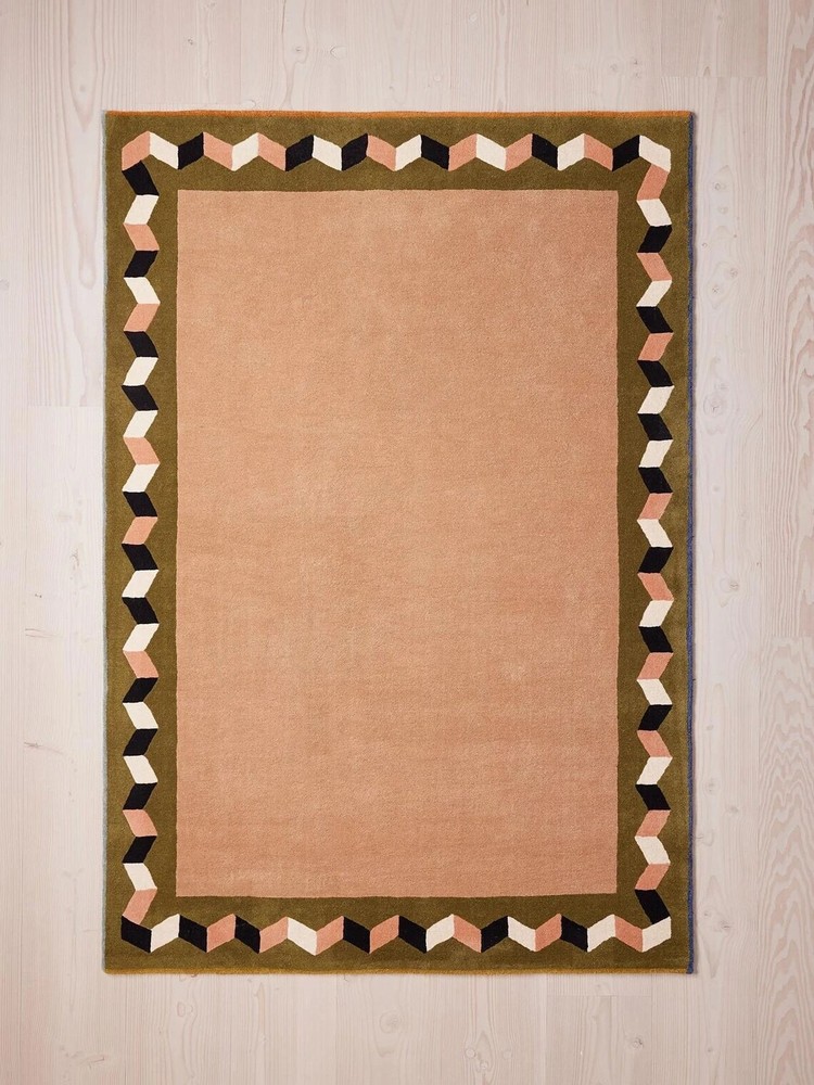 Hand Tufted Designer Style 100% Wool Area Rug | Living Room Handmade Carpet Rug