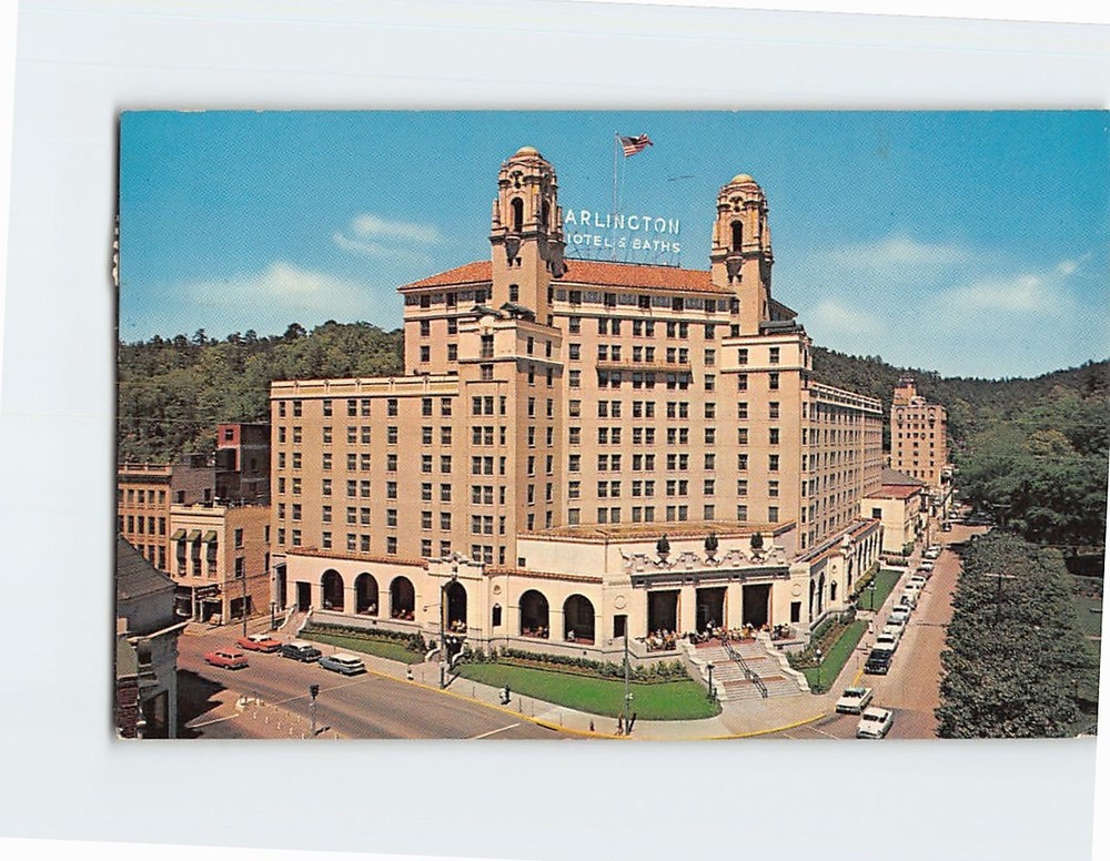 Postcard The Arlington Hotel Hot Springs National Park Arkansas USA