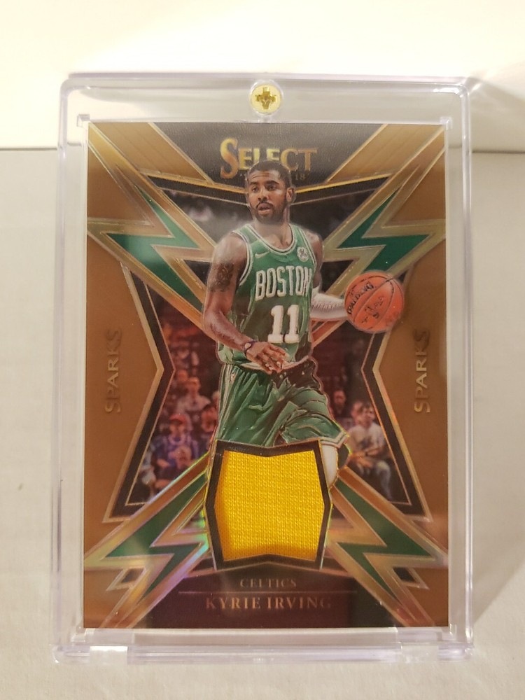 2017-18 Select Copper Prizm Sparks Mem Patch #SP-KIV Kyrie Irving 33/49 Celtics