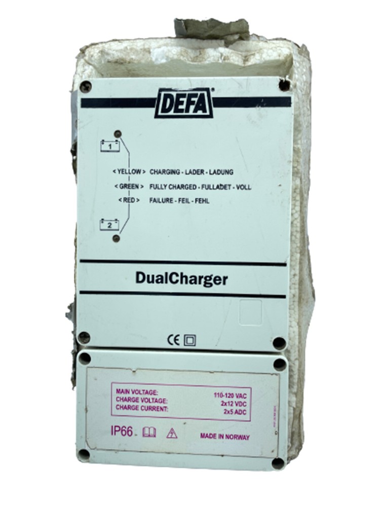 DEFA 700104 4041DU110C Dual Universal Charger 2x5A 110VAC #A6-37