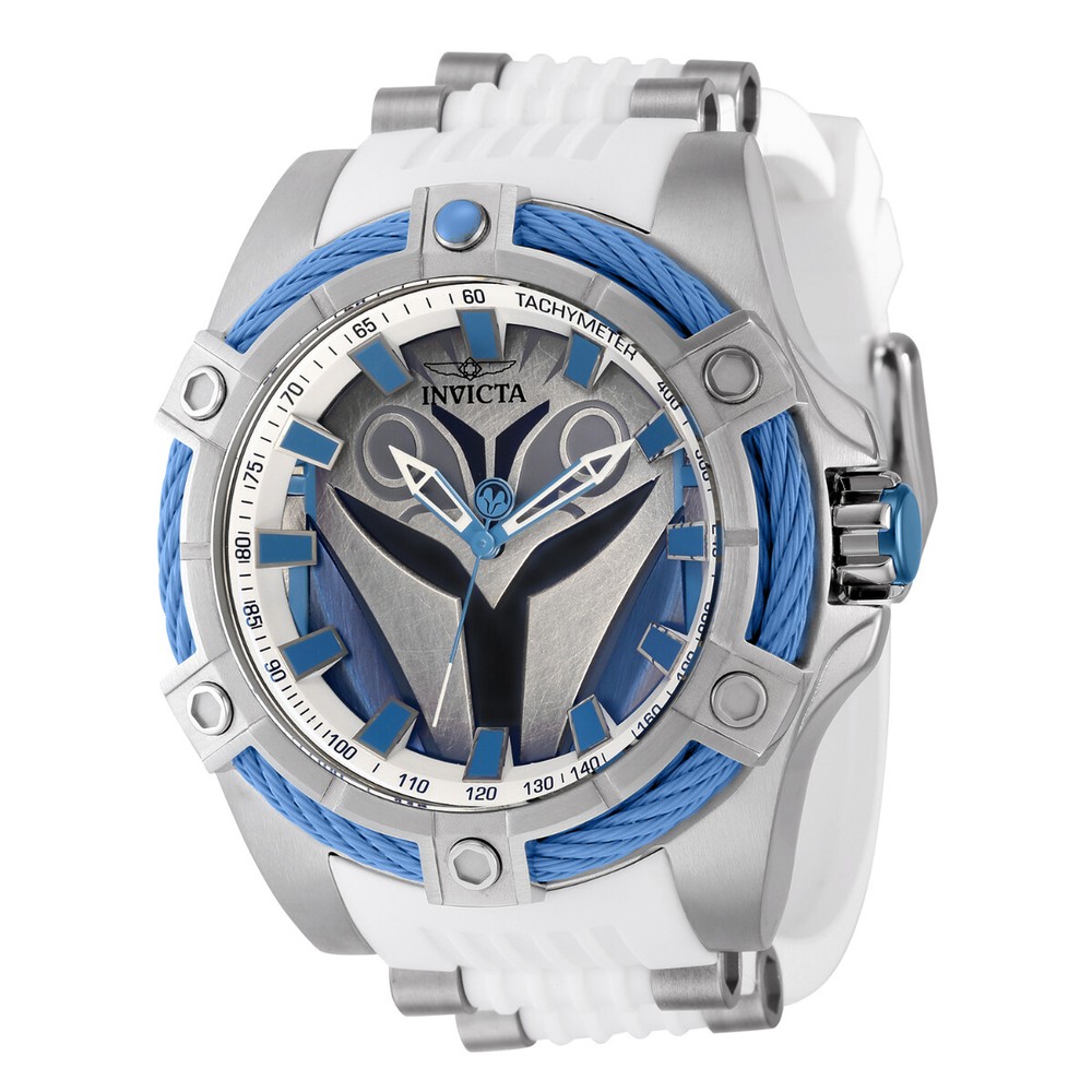 Invicta Star Wars Bo Katan Mens 52mm Limited Edition White Quartz Watch
