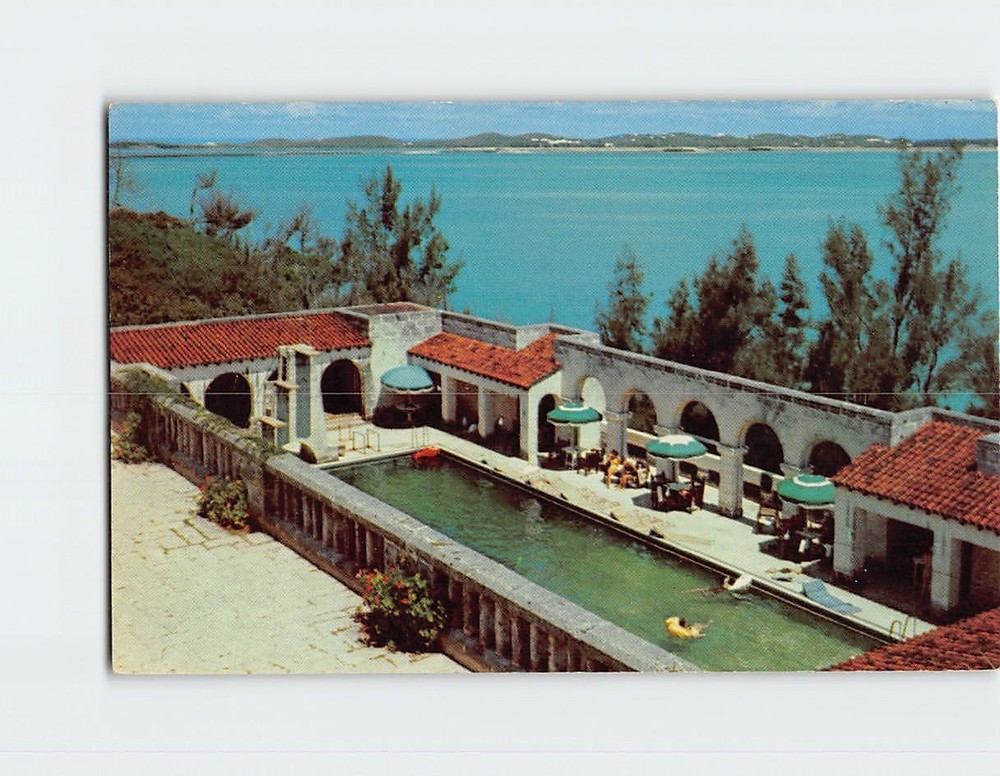 Postcard The Swimming Pool At Castle Harbour Hotel British Overseas Territory