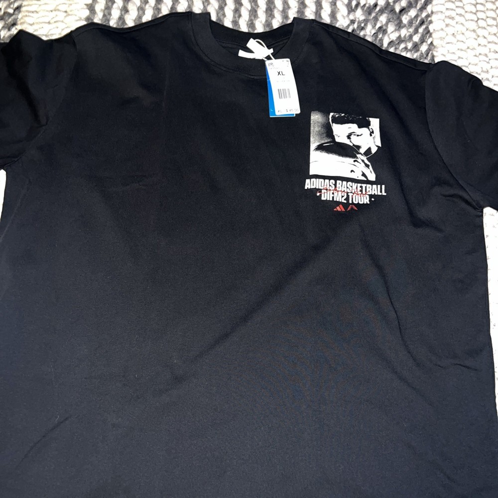 NWT adidas Basketball Anthony Edward Graphic T-Shirt XL OVERSIZED HEAVYWEIGHT