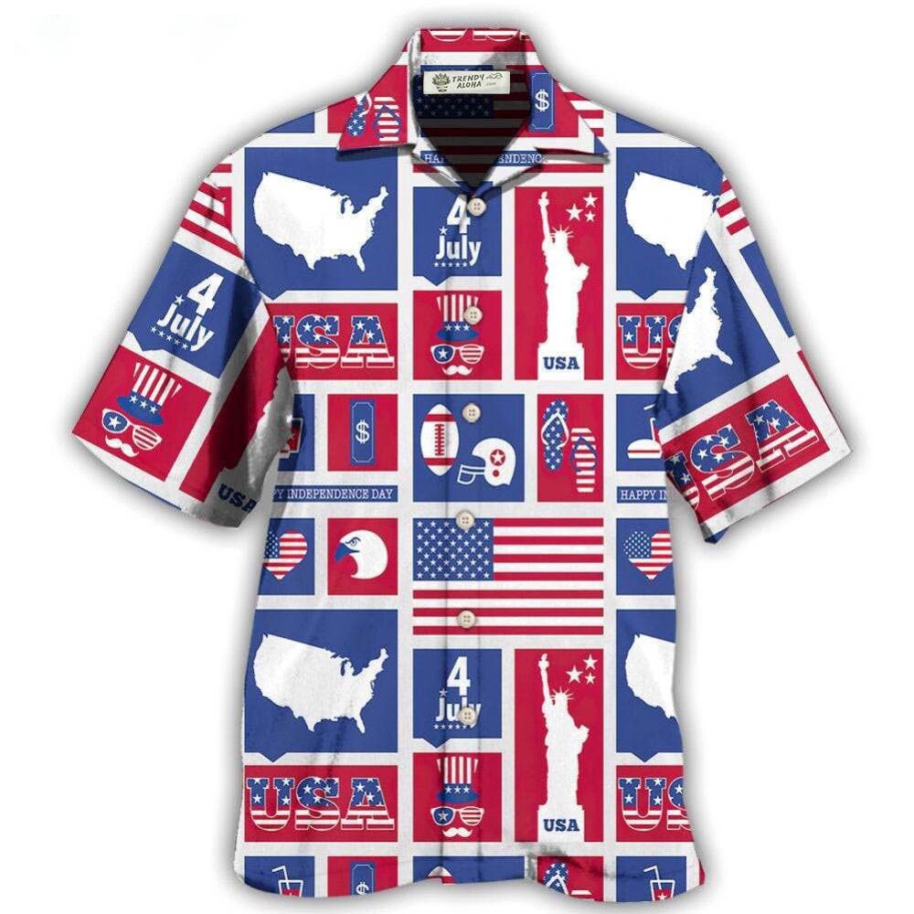 Celebrate 4th Of July with America Independence Day Hawaiian Shirt
