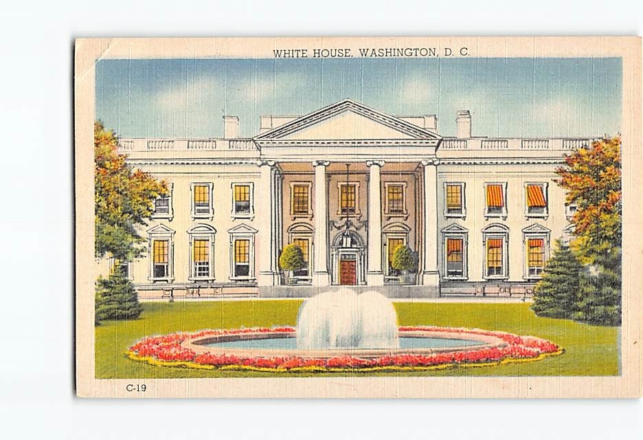Postcard White House Washington DC District of Columbia USA North America