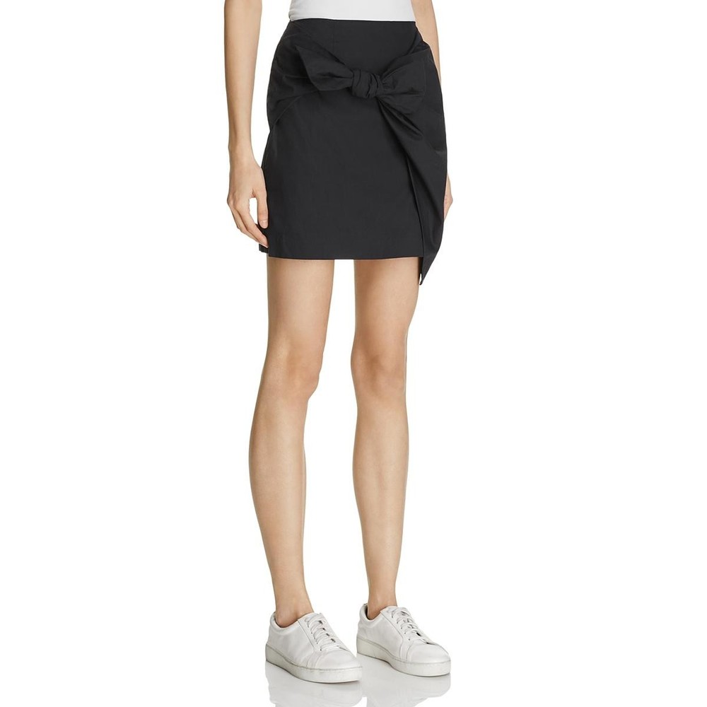 Lush Womens Navy Asymmetric Mini Skirt for Night Out Party Size S 8757