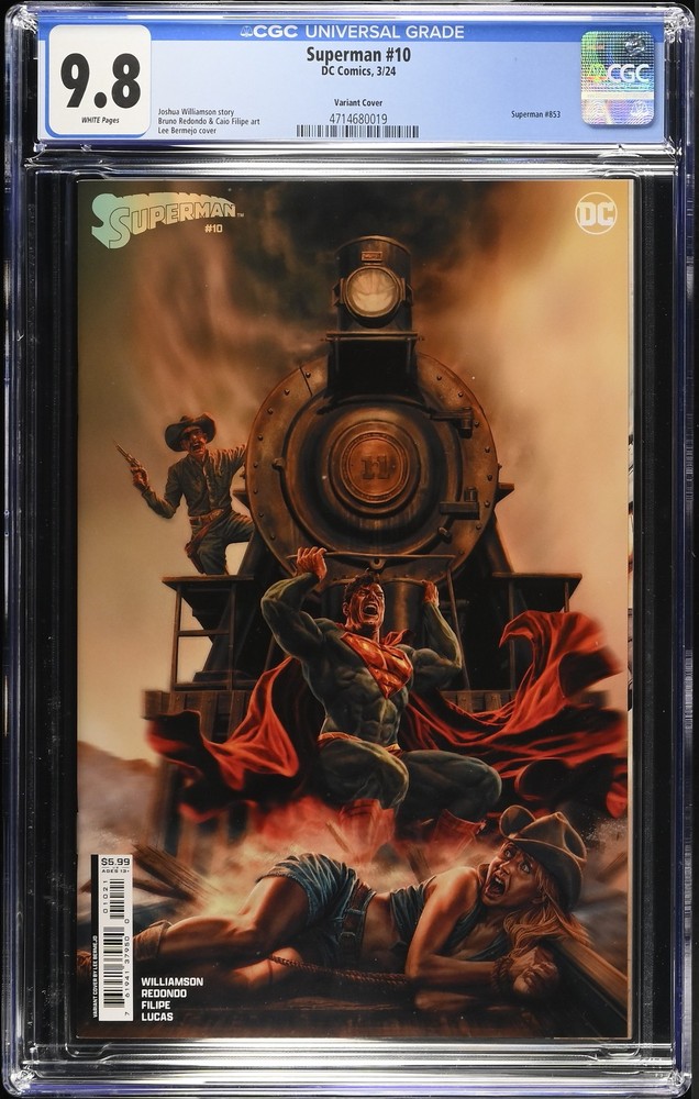 Superman 10 CGC 9.8 Bermejo Variant Cover