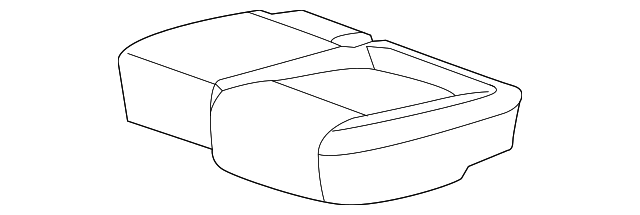 Genuine GM Medium Titanium Rear Seat Cushion Cover 95248084