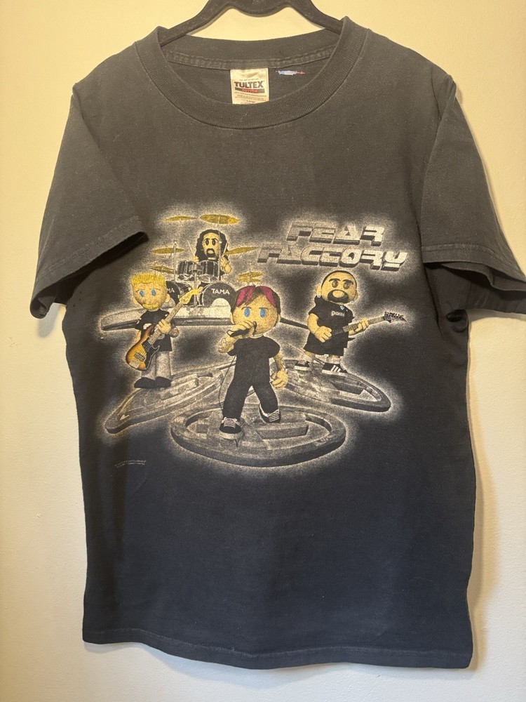 Rare Vintage 90s Fear Factory Cartoon Characters T Shirt Large