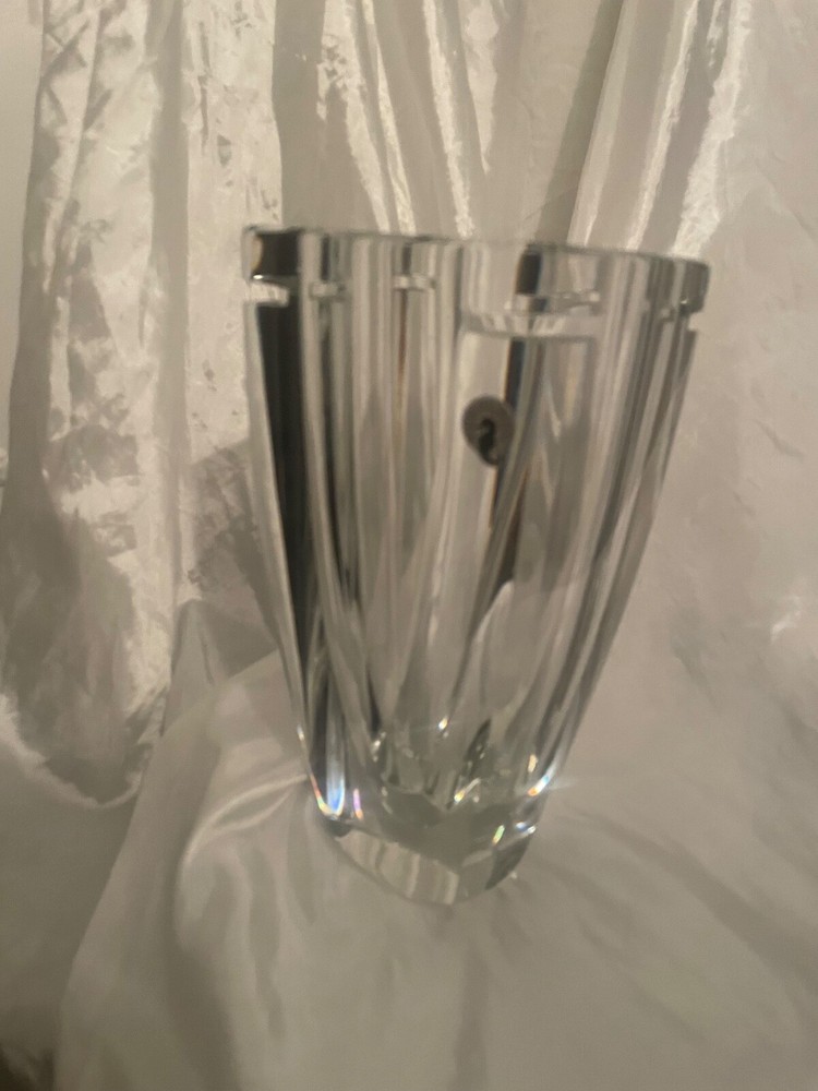 Waterford Crystal Metra 10-Inch Vase Elegant Cut Glass Design  