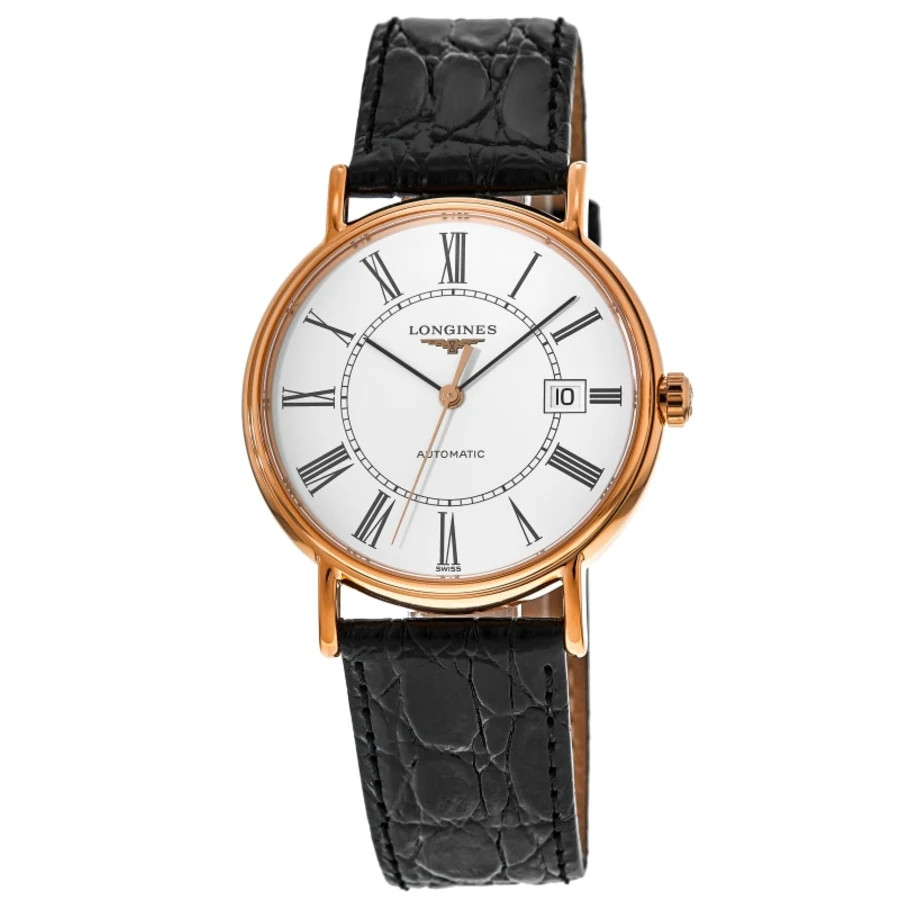 New Longines Presence Automatic White Dial Leather Men's Watch L4.922.1.11.2