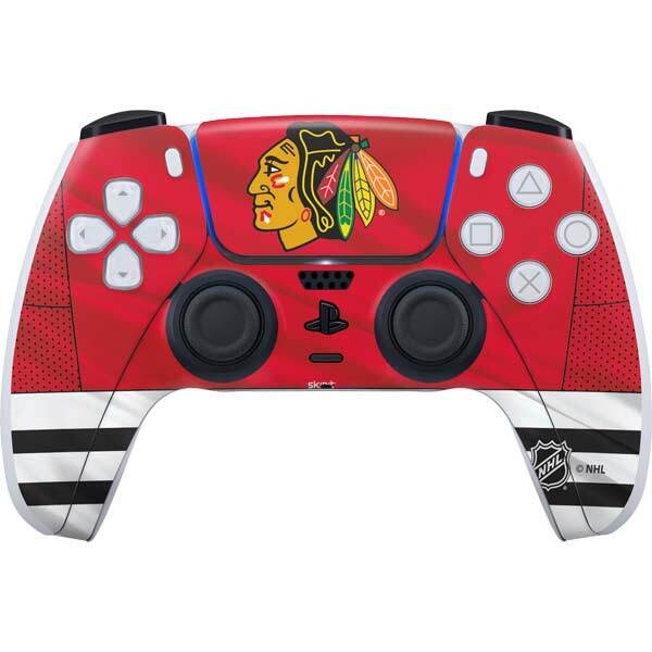 NHL Chicago Blackhawks PS5 Controller Skin - Blackhawks Red Stripes
