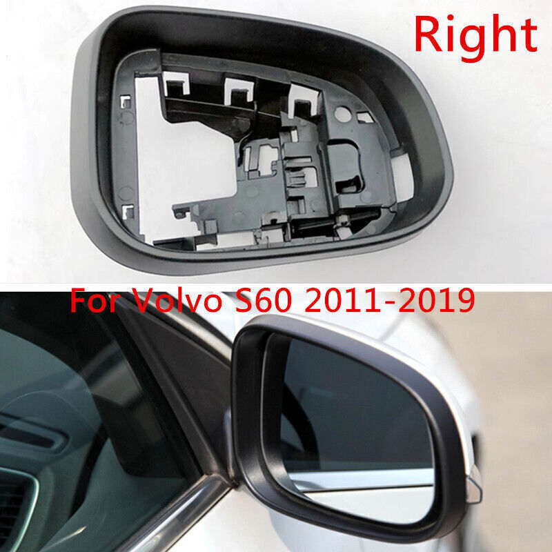 Right Side Rearview Door Mirror Cover Housing For Volvo S60 2011 2012 2013-2019
