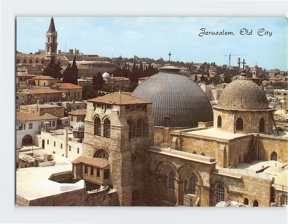 Postcard Church of the Holy Sepulchre Jerusalem Israel