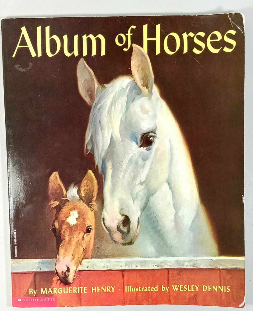 Album of Horses by Marguerite Henry illustrated by Wesley Dennis 1994 Paper Back