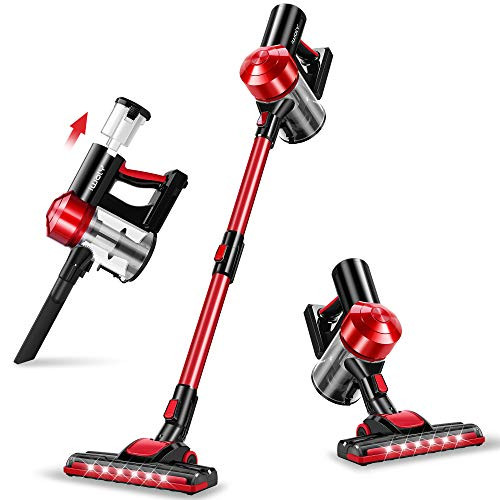 C150 Cordless Vacuum Cleaner Rechargeable with 2200mAh Detachable Battery,
