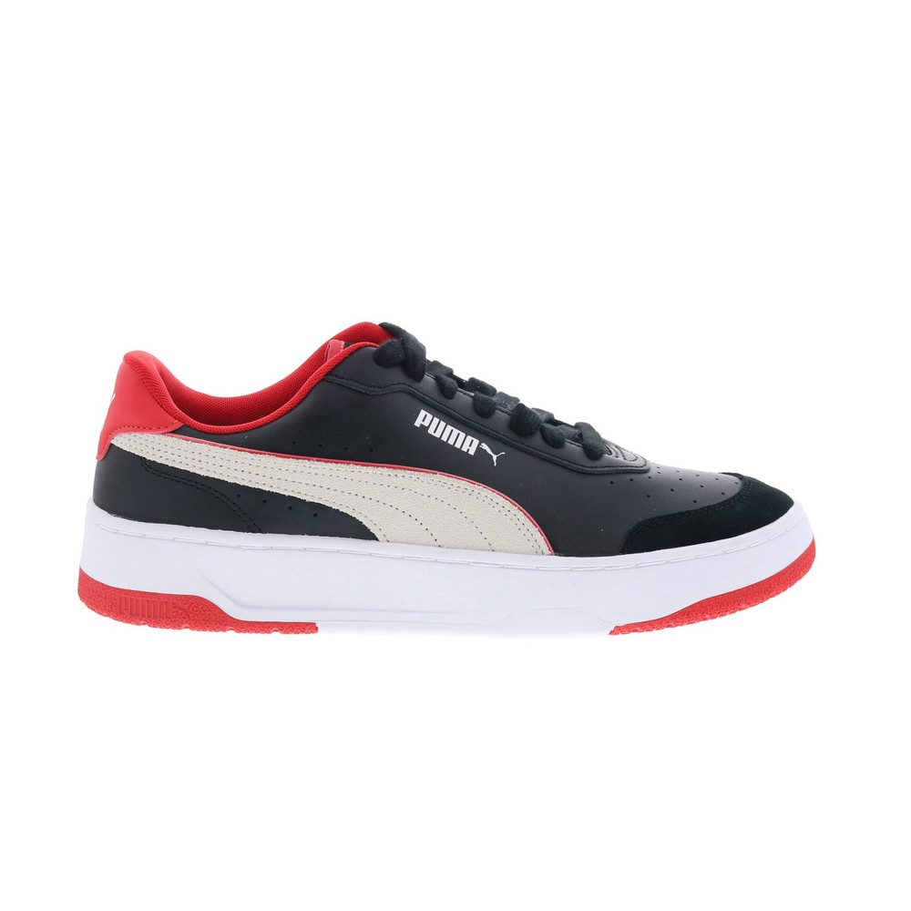 Puma Scuderia Ferrari CA Match Mens Black Leather Motorsport Sneakers Shoes