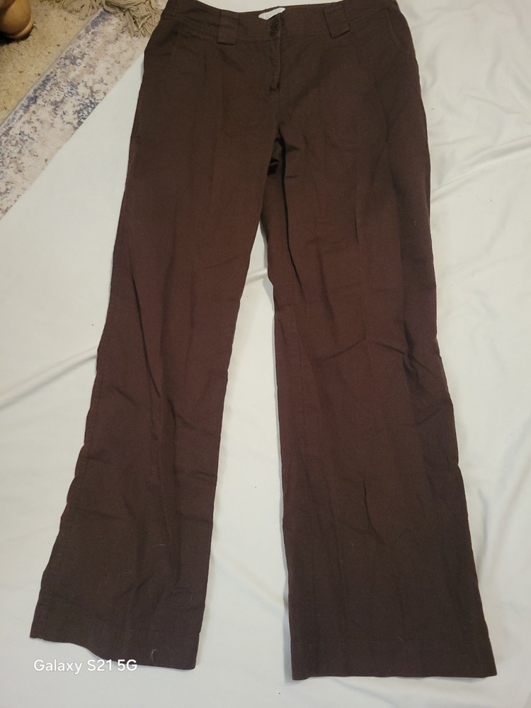 Womens Brown Christopher Banks Size 10 Dress Pants