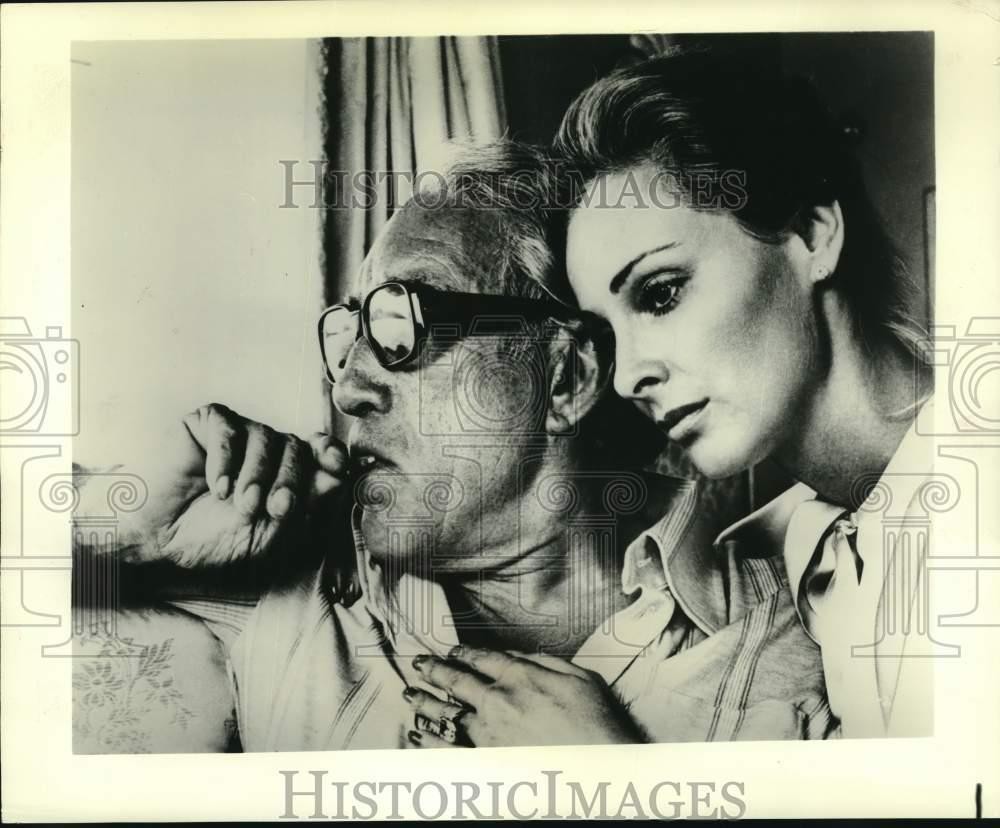 1979 Press Photo Anthony Quinn with Camilla Sparv in 