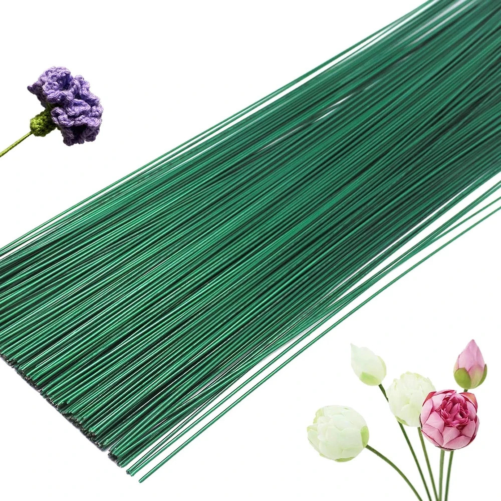 200 Pcs Floral Stem Wire,22 Gauge 16 Inch Floral Stems for Flower Arrangements