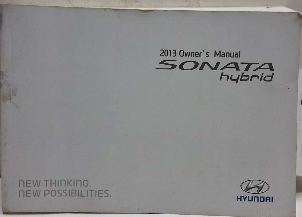 2013 Hyundai Sonata Hybrid Owners Manual Set with Case Z0A0585