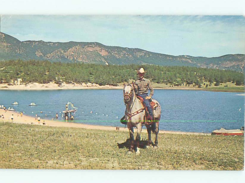 Pre-1980 LAKE SCENE Monument - Near Colorado Springs Colorado CO m/09 AE3719