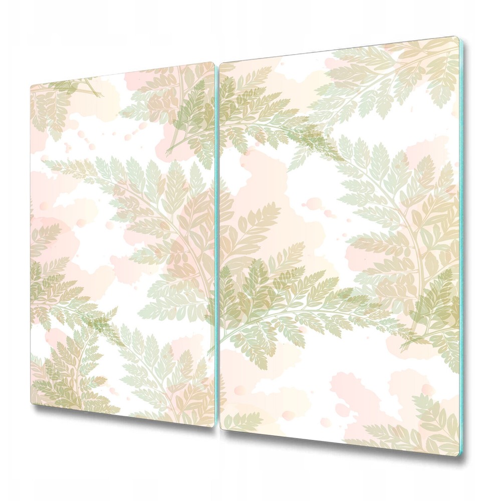 Glass Worktop Kitchen Chopping Serving Board Fern autumn leaves Leaf 2x30x52
