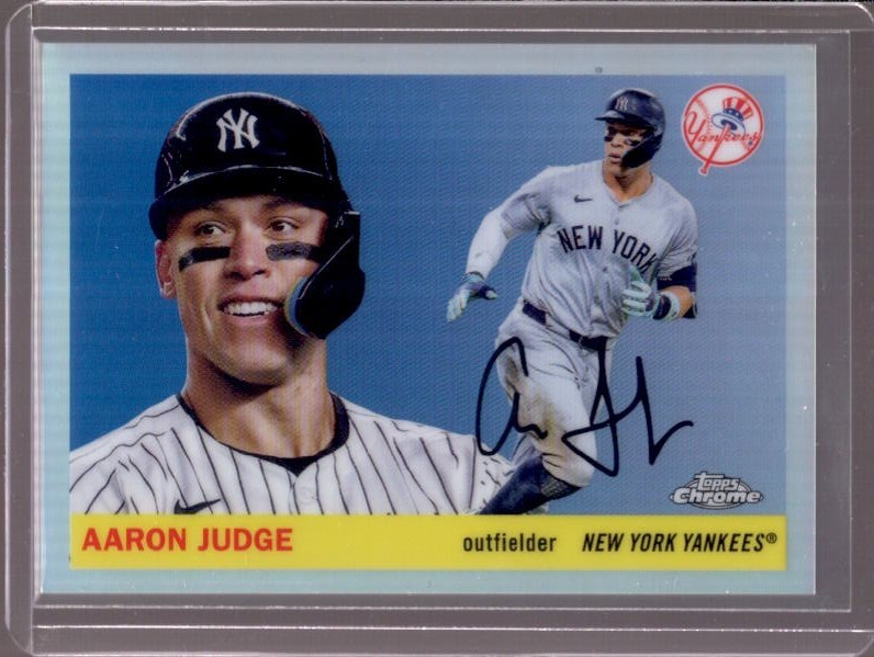 AARON JUDGE 2025 Topps Chrome Platinum Anniversary 136 Refractor Image Variation
