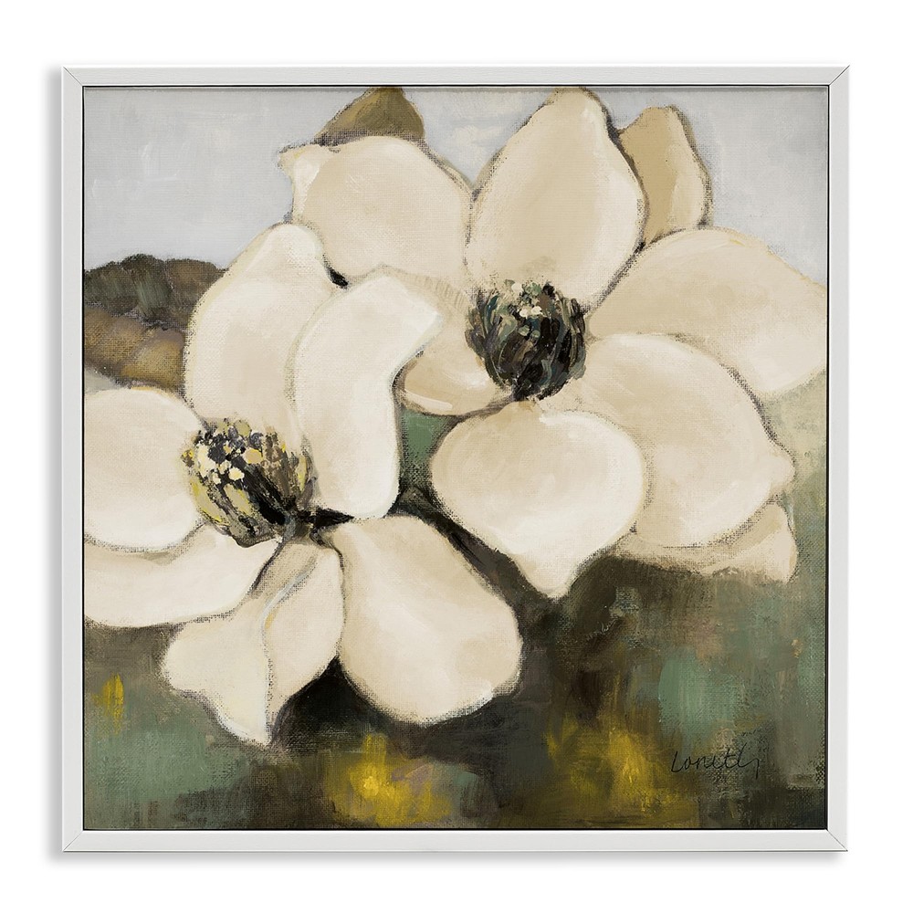 Magnolia Blossom Duo Framed Giclee Art Print by Lanie Loreth