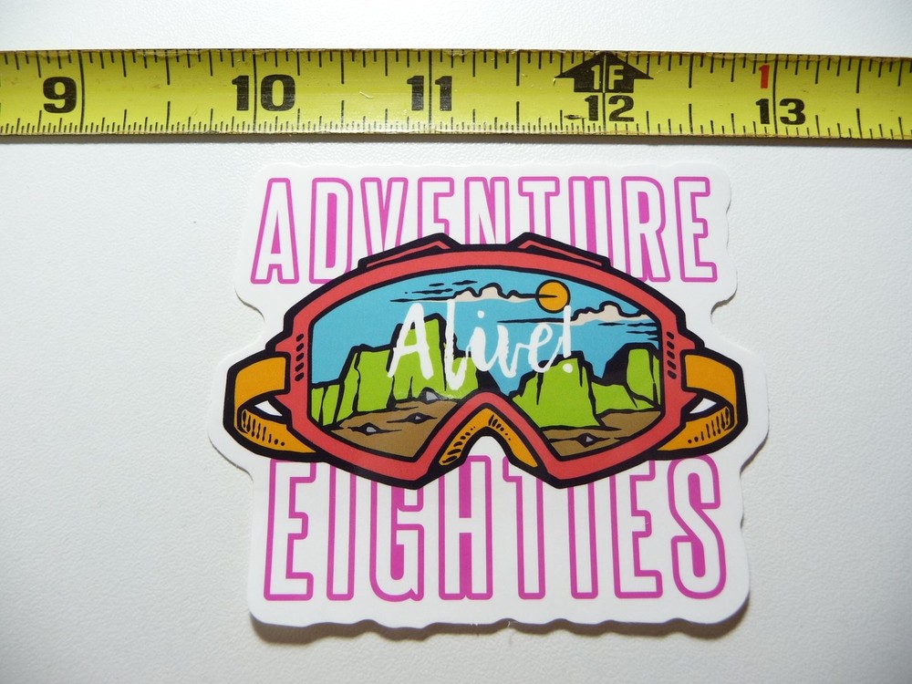 Snow Sports Goggles Adventure Decal Sticker for Winter Resort Fun