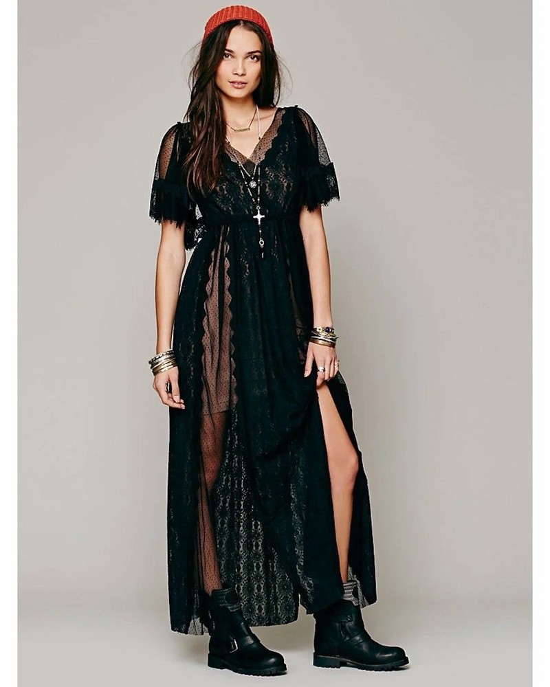 *Very Rare* Free People Witchy Woman Maxi Dress Size Small Medium