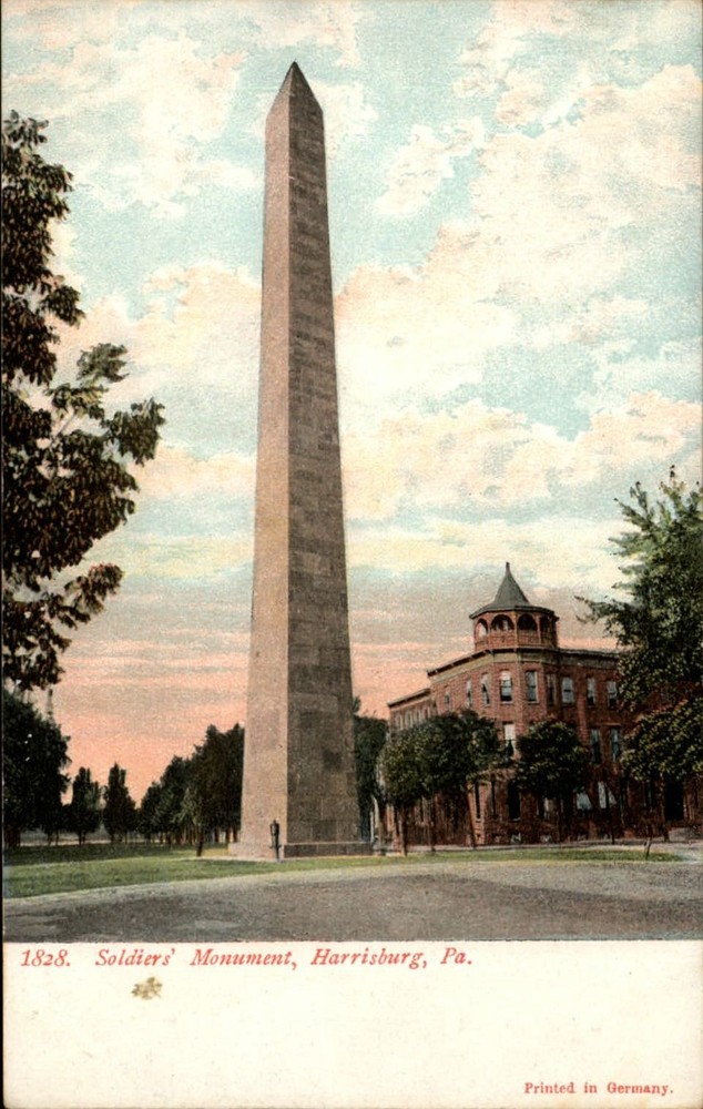 Soldiers Monument Harrisburg Pennsylvania ~ unused c1905 UDB vintage postcard