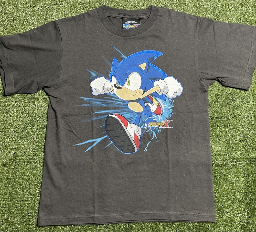 Top Heavy Sonic X Vintage Sonic the Hedgehog Shirt Youth L Gray