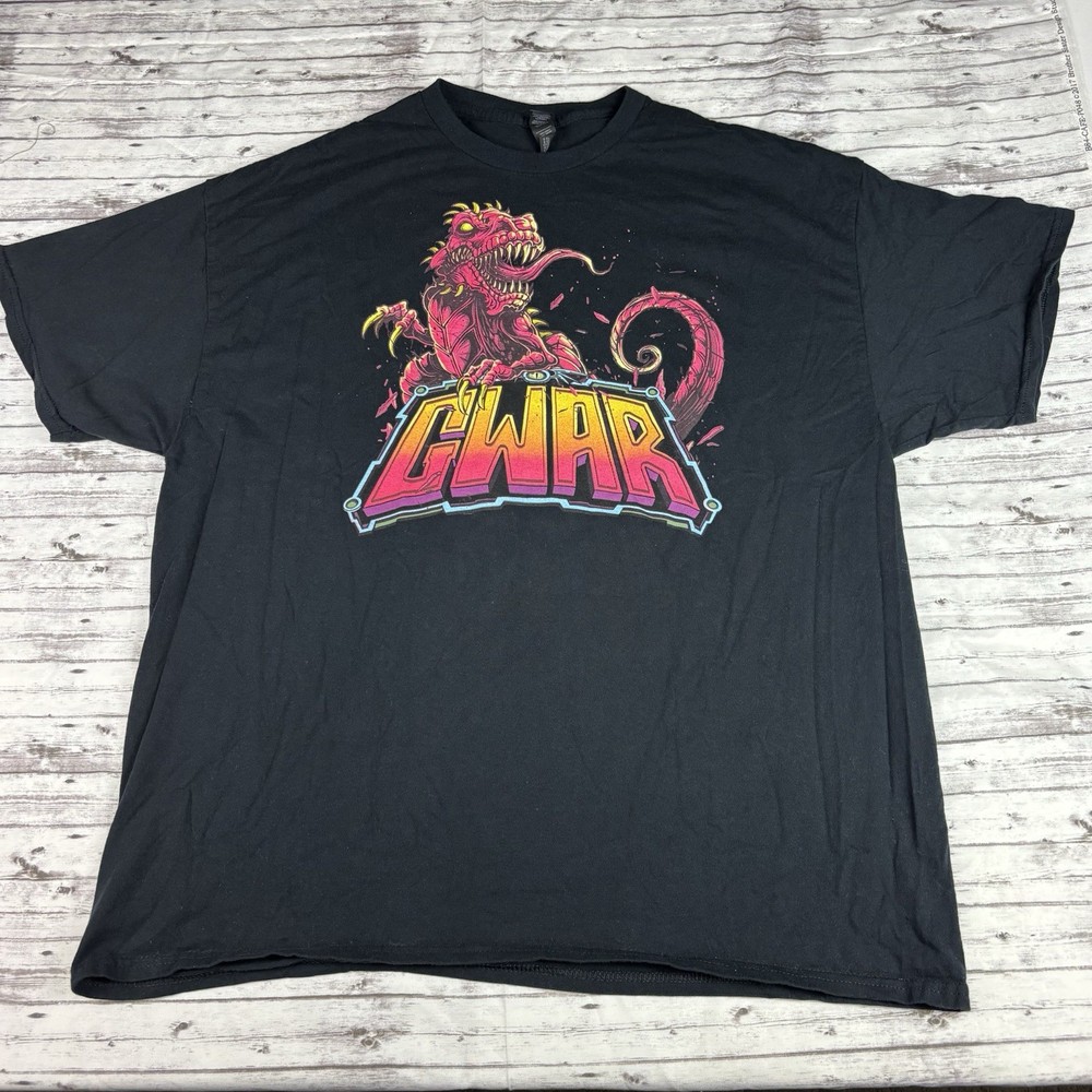 RARE GWAR The Return of GOR GOR Tour Dates Double Sided 2XL T-Shirt
