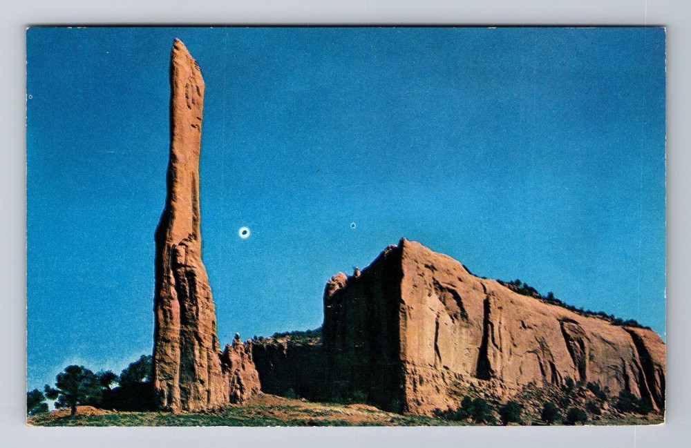 Todilto Park NM-New Mexico, Cleopatra's Needle Rock Formation, Vintage Postcard