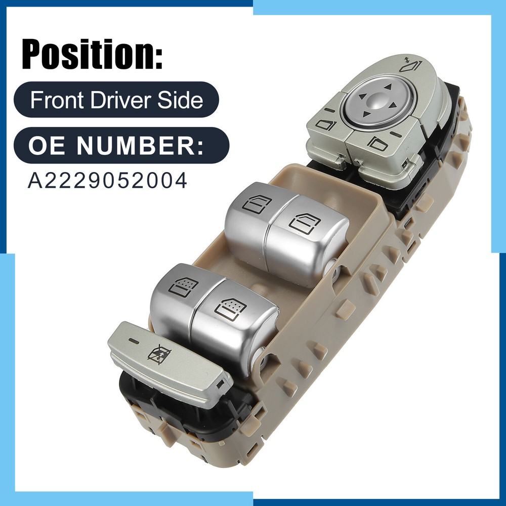 Mercedes-Benz Master Power Window Switch Driver Side 1Pack 2229052004