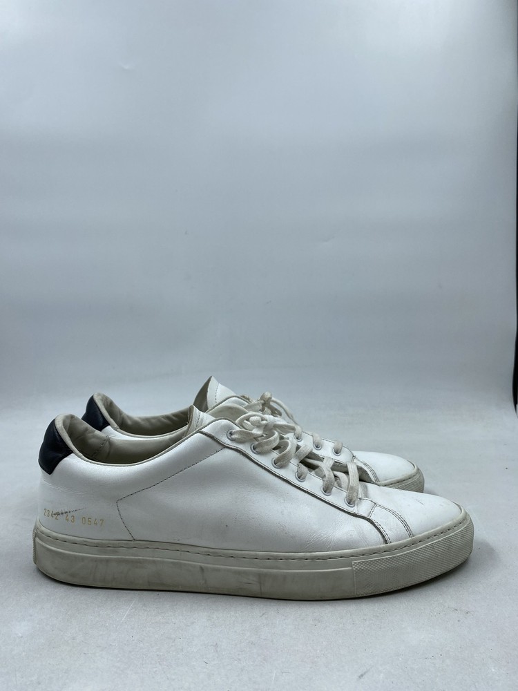Common Projects Original Achilles White Leather Low Top Sneakers M 10-image