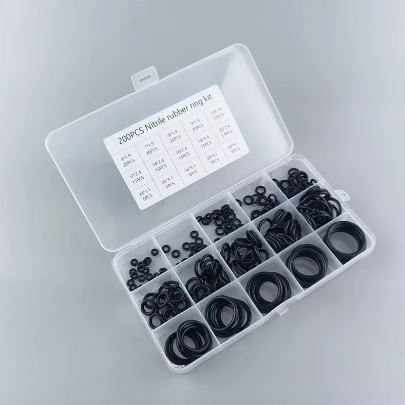 200Pcs Rubber O-Rings for Faucet, Hose, Valve, Water & Oil Proof Seals, Washer C