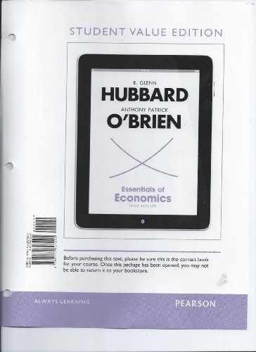 Essentials of Economics (The Pearson - Paperback, by Hubbard R. Glenn; - Good r