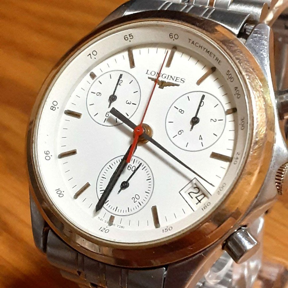 Longines Flagship Chronograph Mens Watch Fully Functional