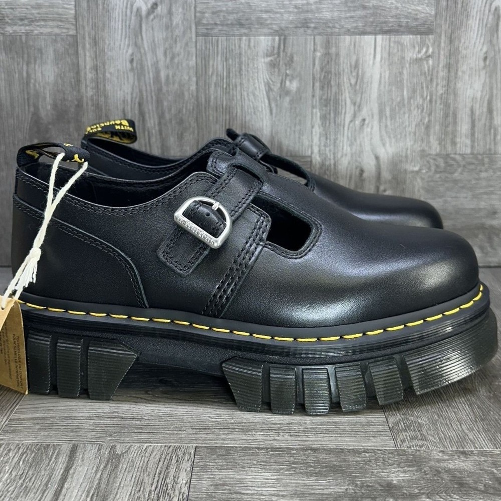 Dr. Marten's Audrick T Bar Women's size 10 Black Combat Shoes