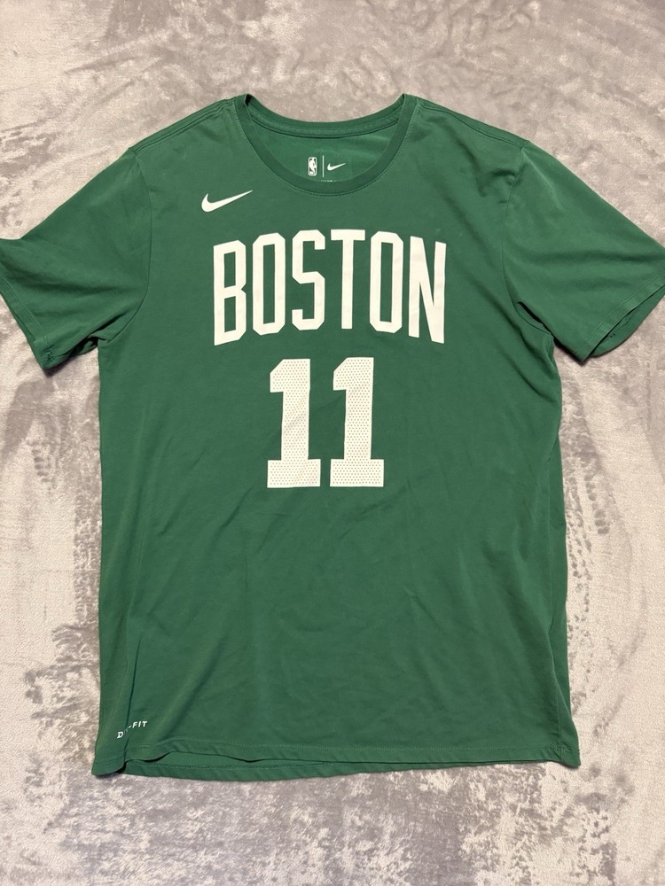 2017 Nike Kyrie Irving Boston Celtics T Shirt Green Mens Large NBA Basketball