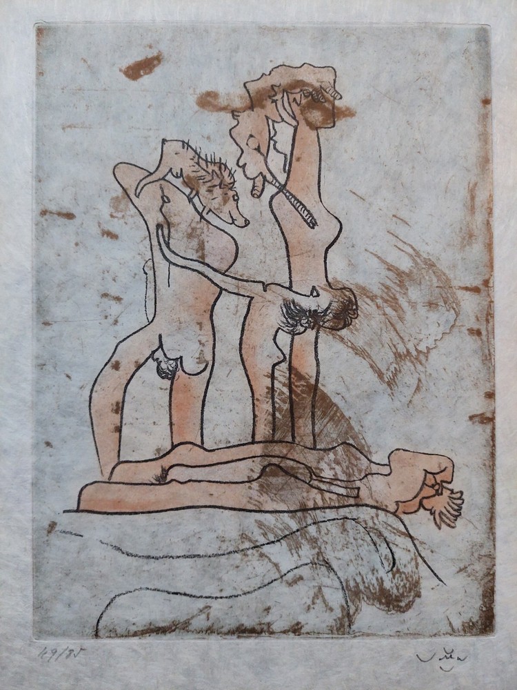 Roberto MATTA Signed etching and aquatint 