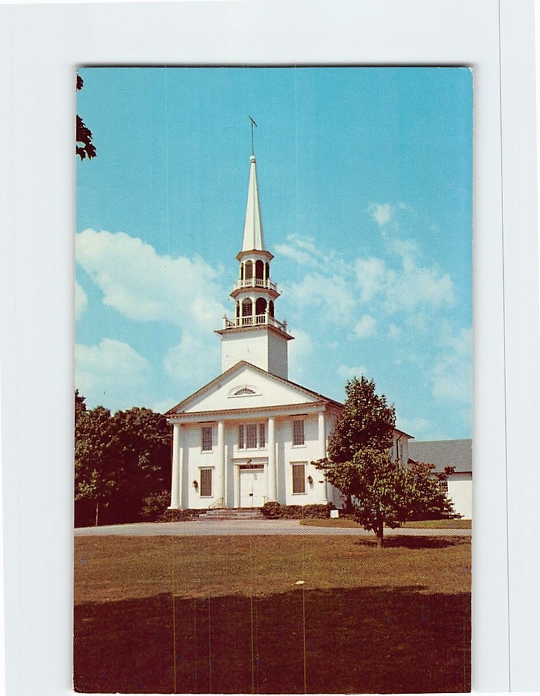 Postcard Saugatuck Congregational Church Westport Connecticut USA