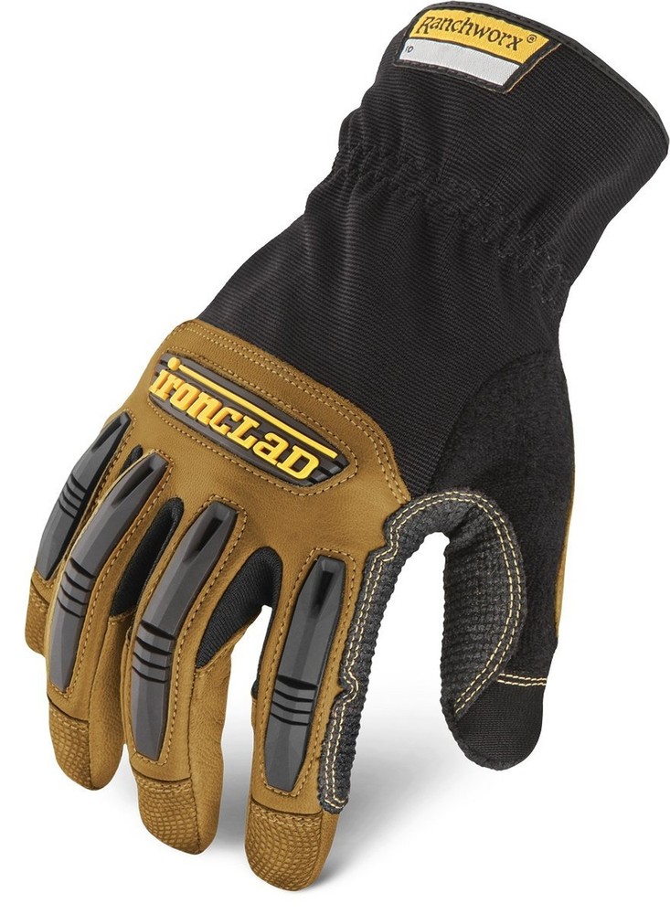 Ironclad Ranchworx Work Gloves RWG2, Premier Leather Work Glove, Performance ...