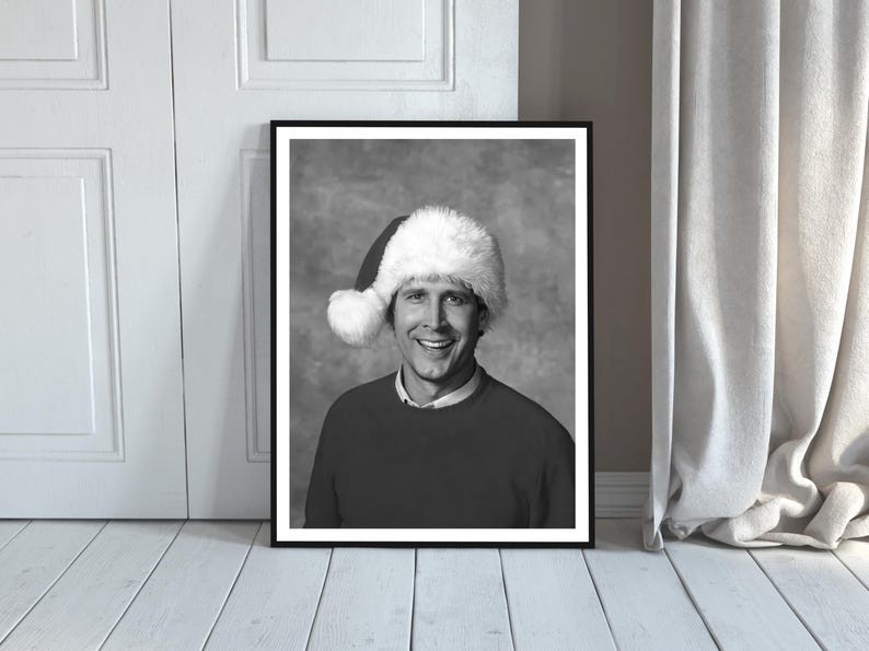 Christmas Vacation Movie Poster Chevy Chase, Printable Wall Art, Holiday Decor
