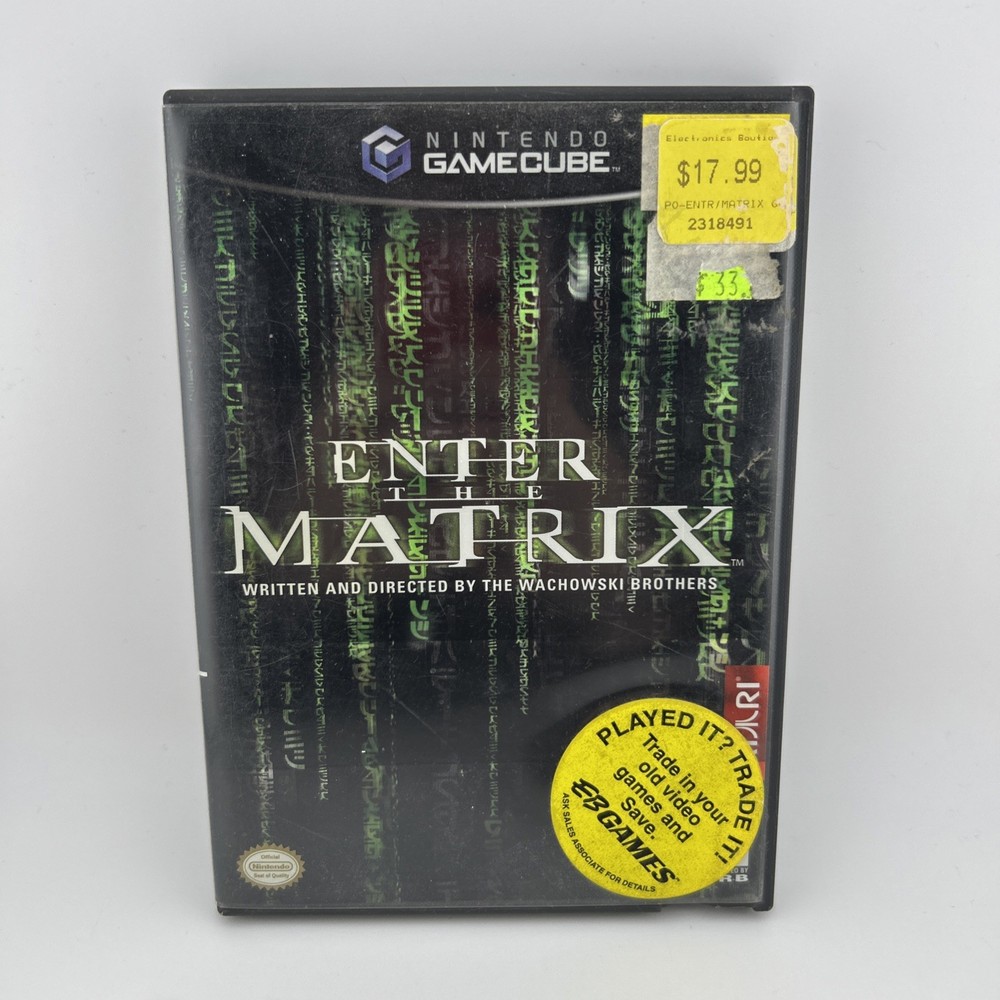 Enter the Matrix (Nintendo GameCube, 2003) CIB Complete W/ Manual Tested