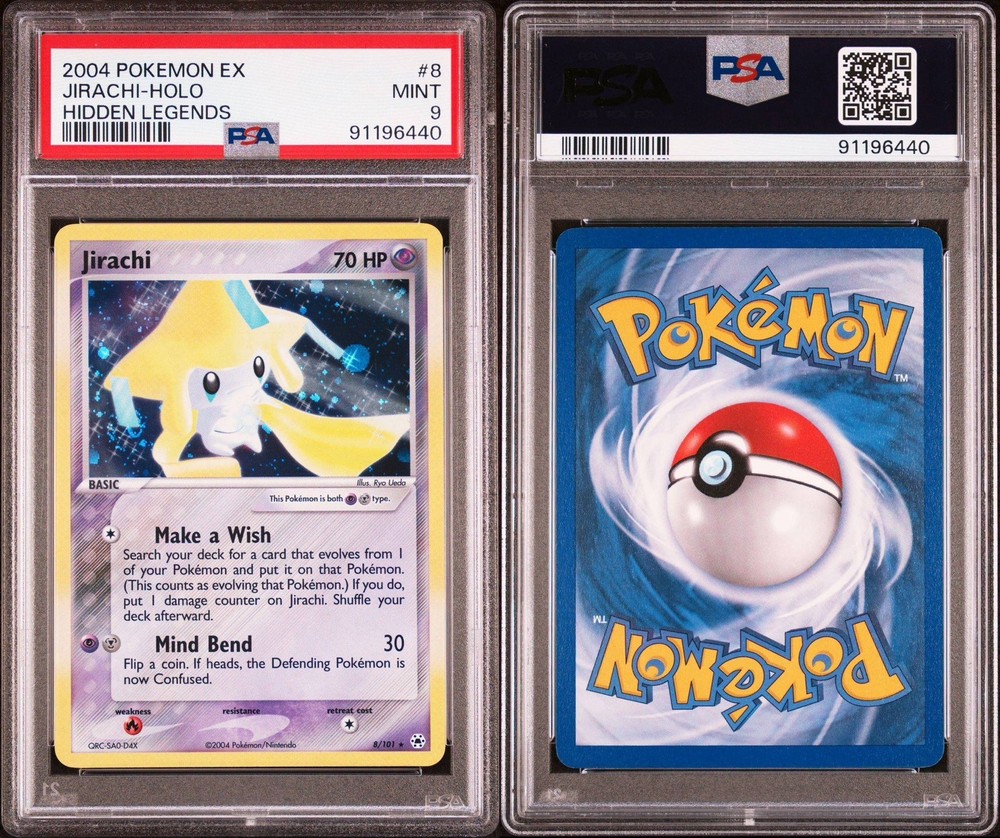 Pokemon TCG EX Hidden Legends #8 Jirachi Holo Rare PSA 9 MINT