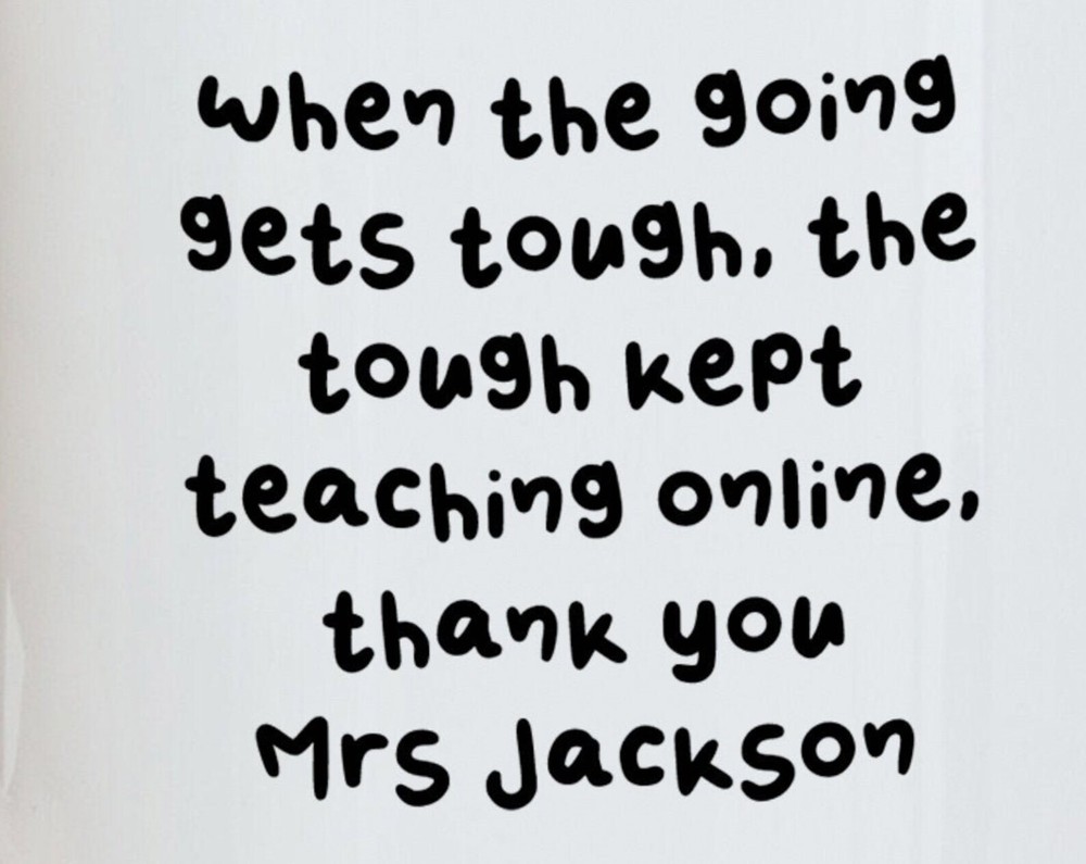 Personalised Teachers Gifts Coffee Mugs When The Going Gets Tough The Tough Kept